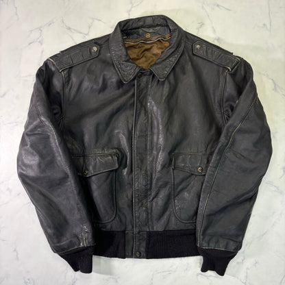 Schott A-2 Leather Flight Jacket Black XL