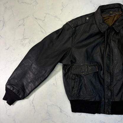 Schott A-2 Leather Flight Jacket Black XL