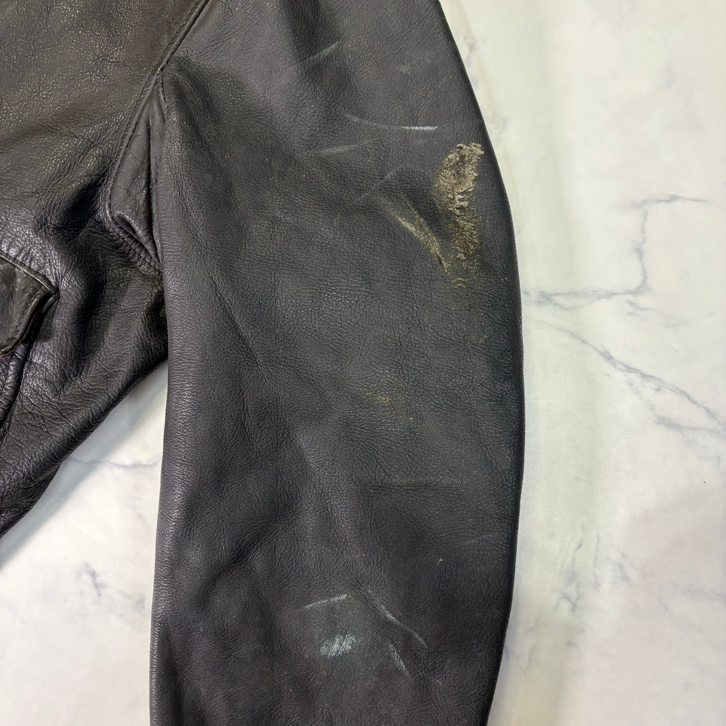 Schott A-2 Leather Flight Jacket Black XL