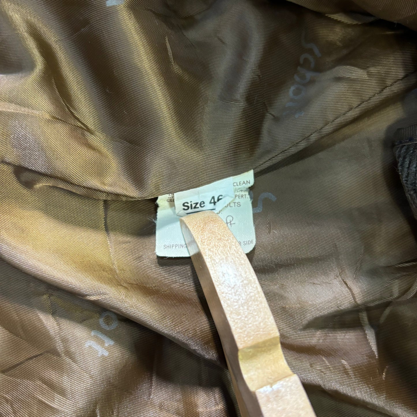 Schott A-2 Leather Flight Jacket Brown 80s Size46