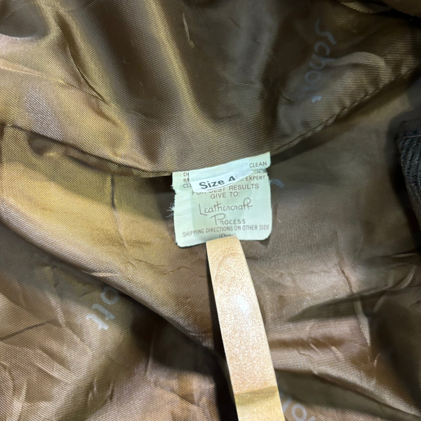 Schott A-2 Leather Flight Jacket Brown 80s Size46