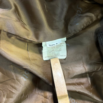 Schott A-2 Leather Flight Jacket Brown 80s Size46