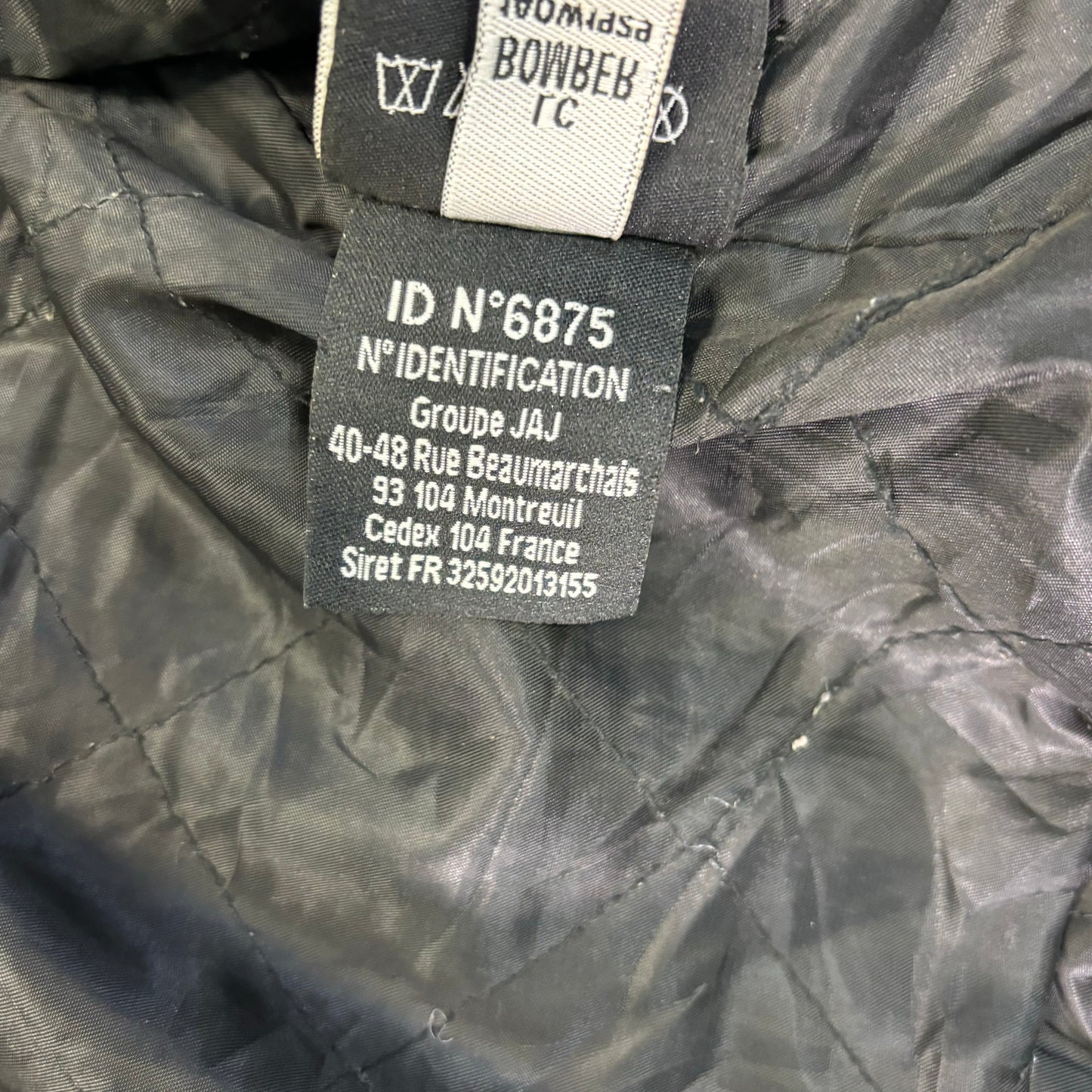 Schott Leather Bomber Jacket Black 90s S