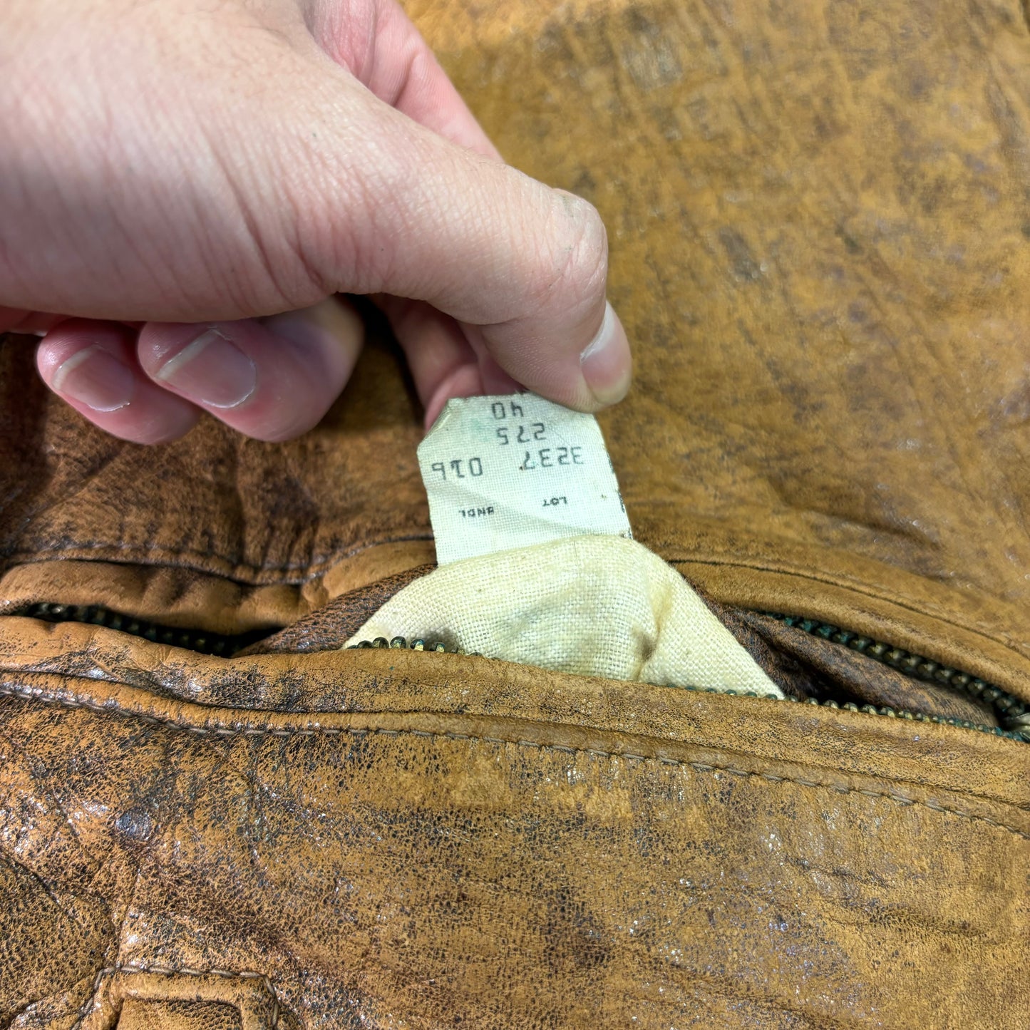 Schott A-2 Leather Flight Jacket Yellowish Brown 80s Size40