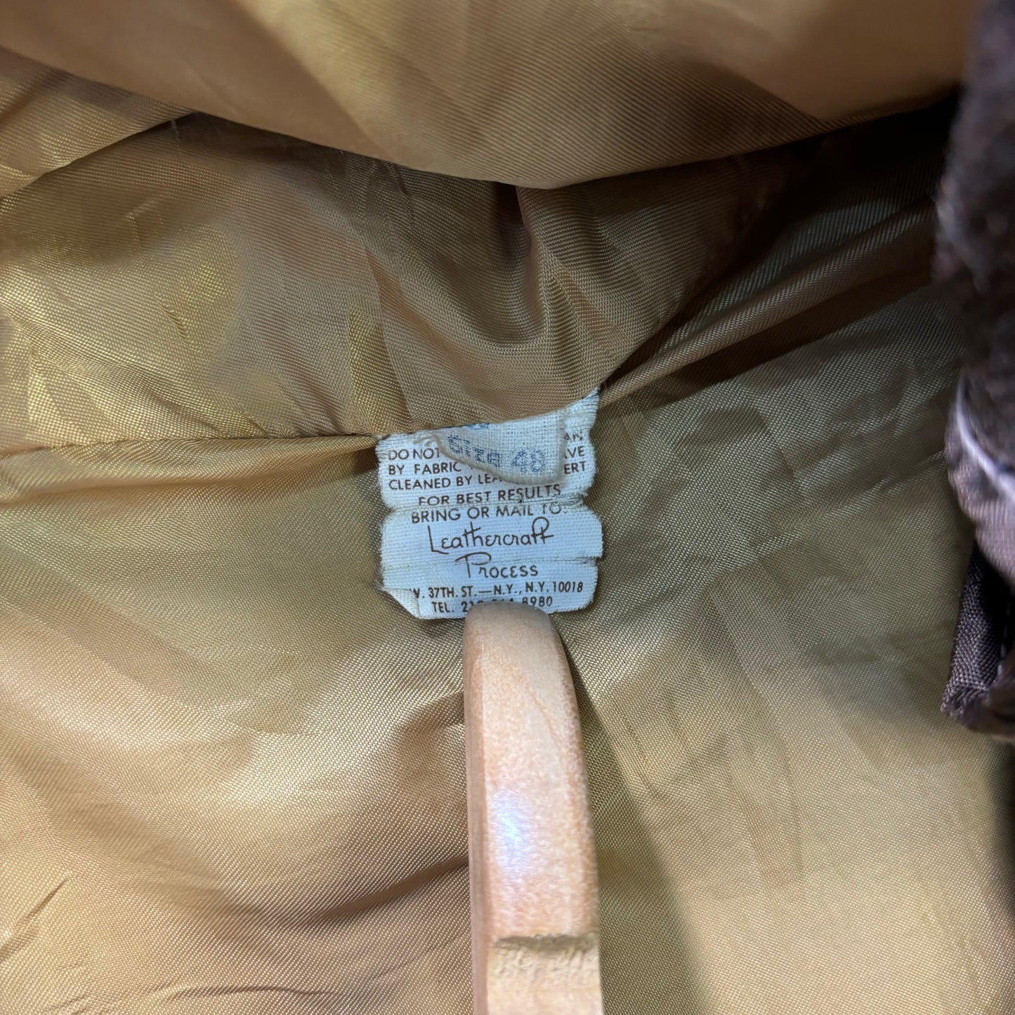 Schott A-2 Leather Flight Jacket Brown 80s Size48