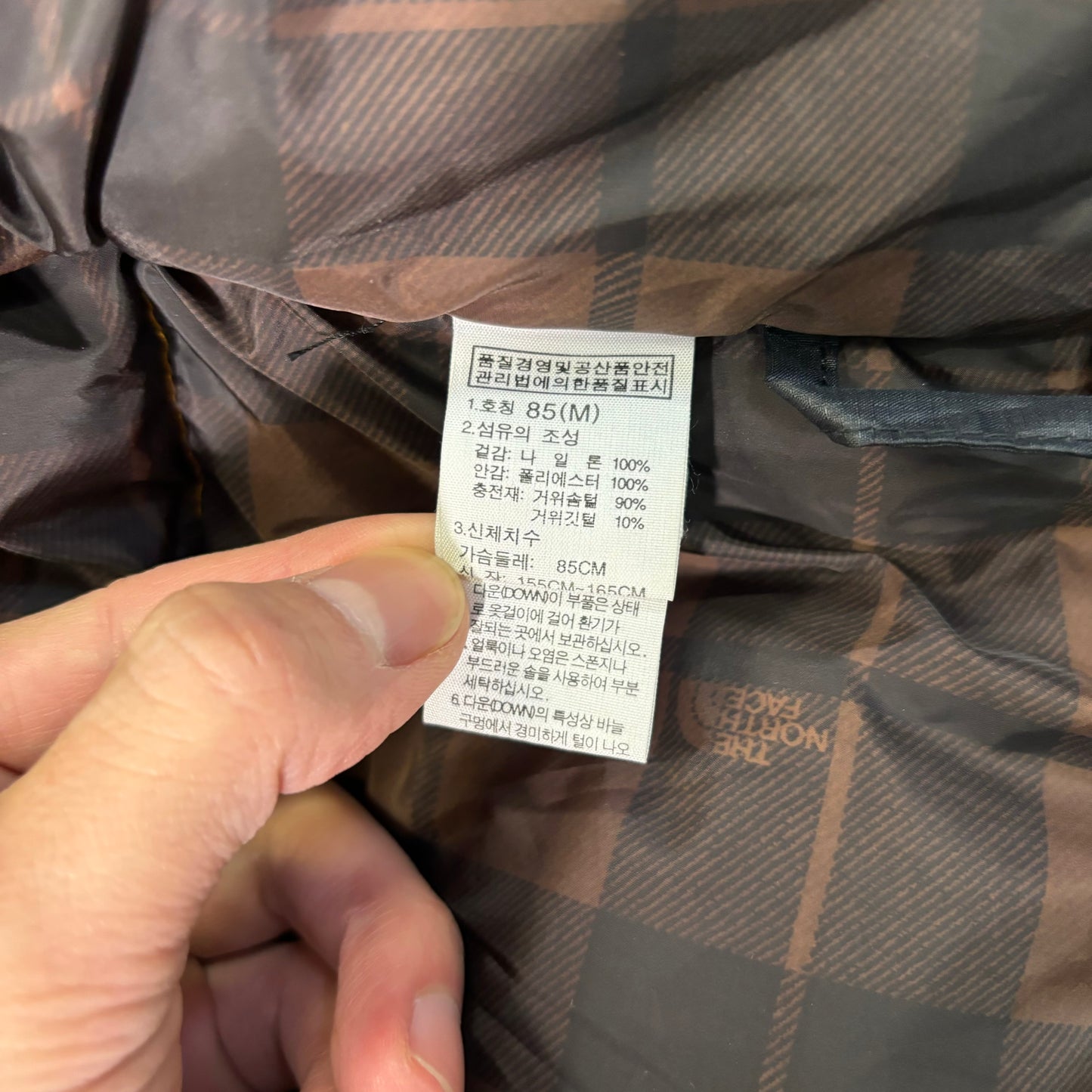 THE NORTH FACE Down Jacket Hoodie Orange Korea