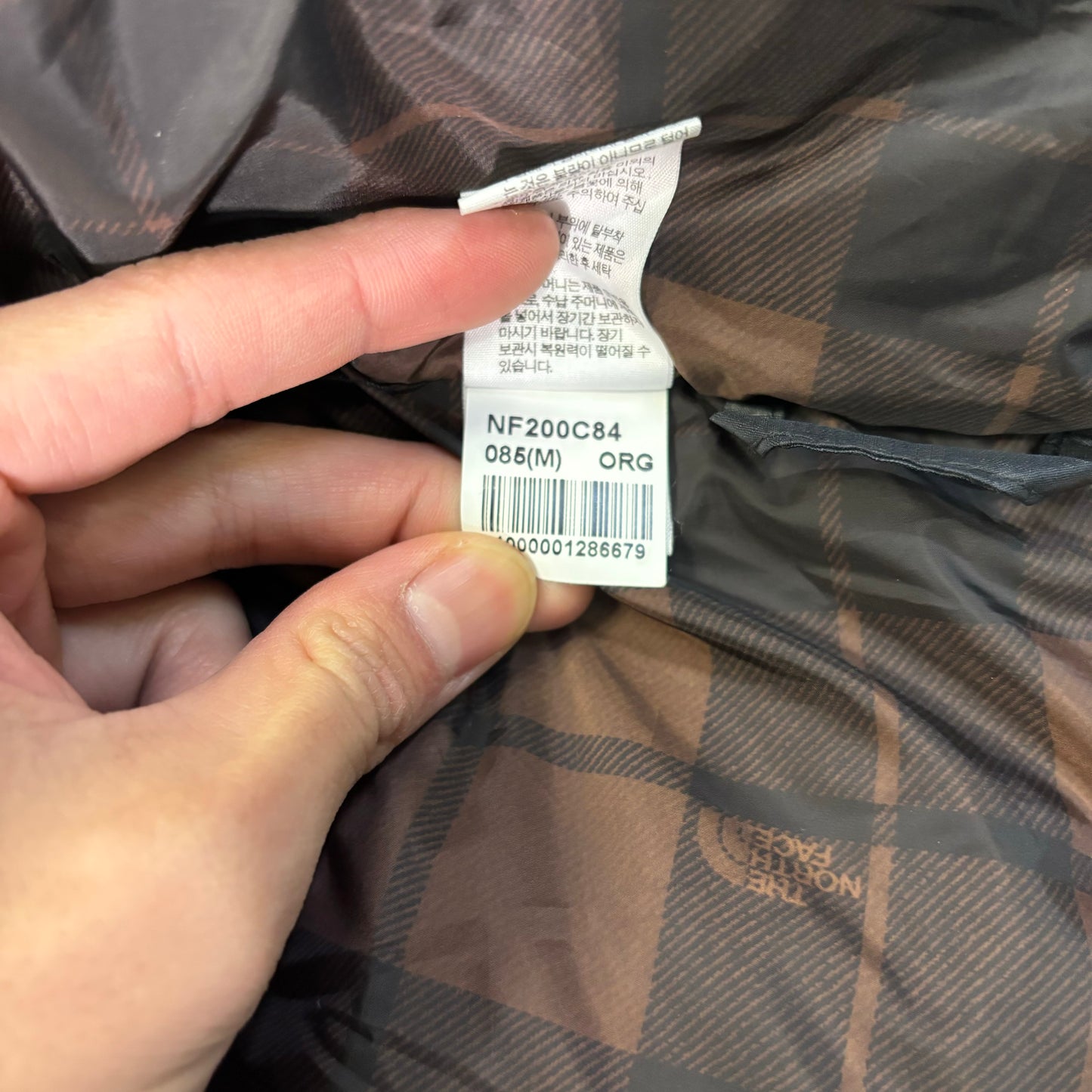 THE NORTH FACE Down Jacket Hoodie Orange Korea