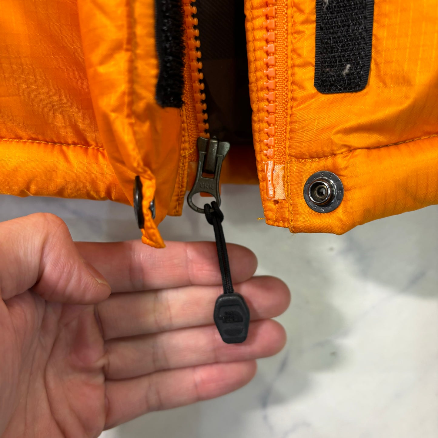 THE NORTH FACE Down Jacket Hoodie Orange Korea