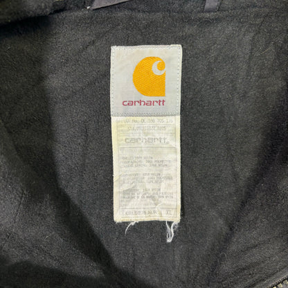 Carhartt Insulated Anorak Jacket Black Hooded Pullover