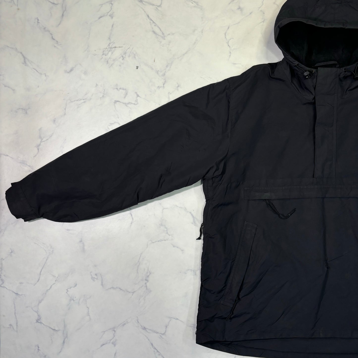 Carhartt Insulated Anorak Jacket Black Hooded Pullover