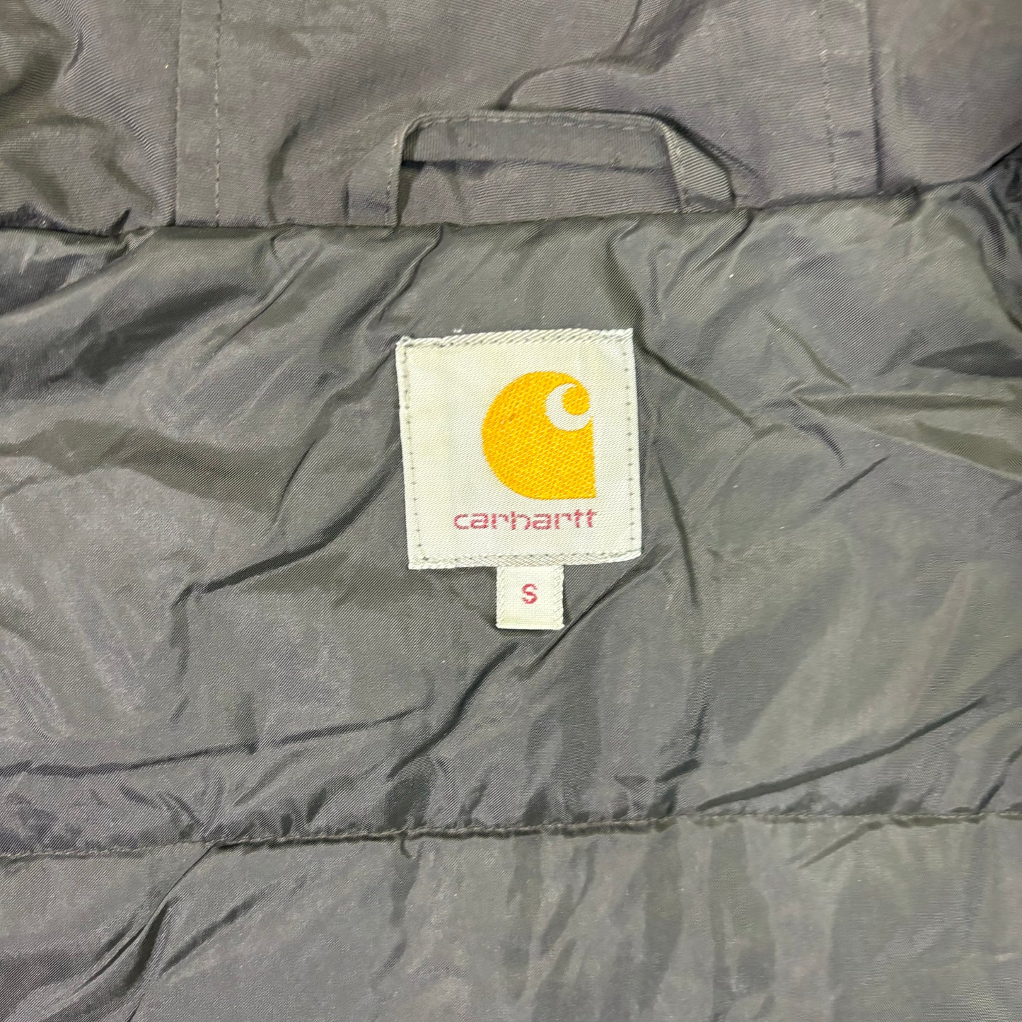 Carhartt Insulated Hooded Jacket Black Full Zip S