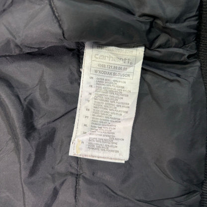 Carhartt Insulated Hooded Jacket Black Full Zip S