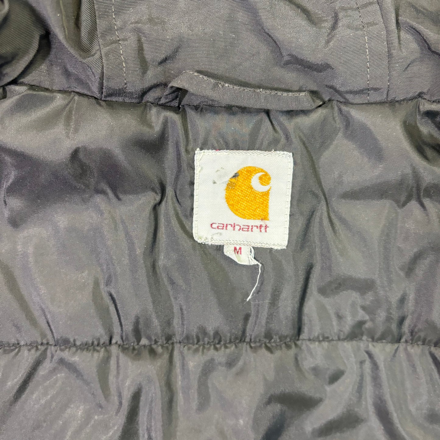Carhartt Insulated Hooded Jacket Black Full Zip M