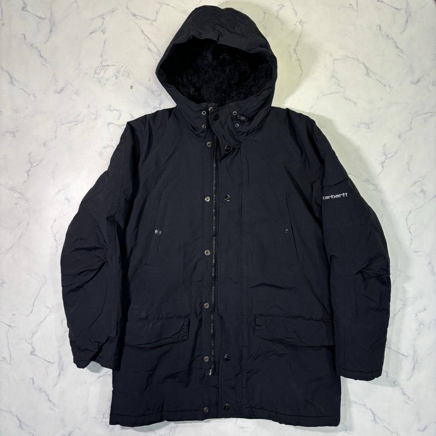 Carhartt Insulated Hooded Coat Black L