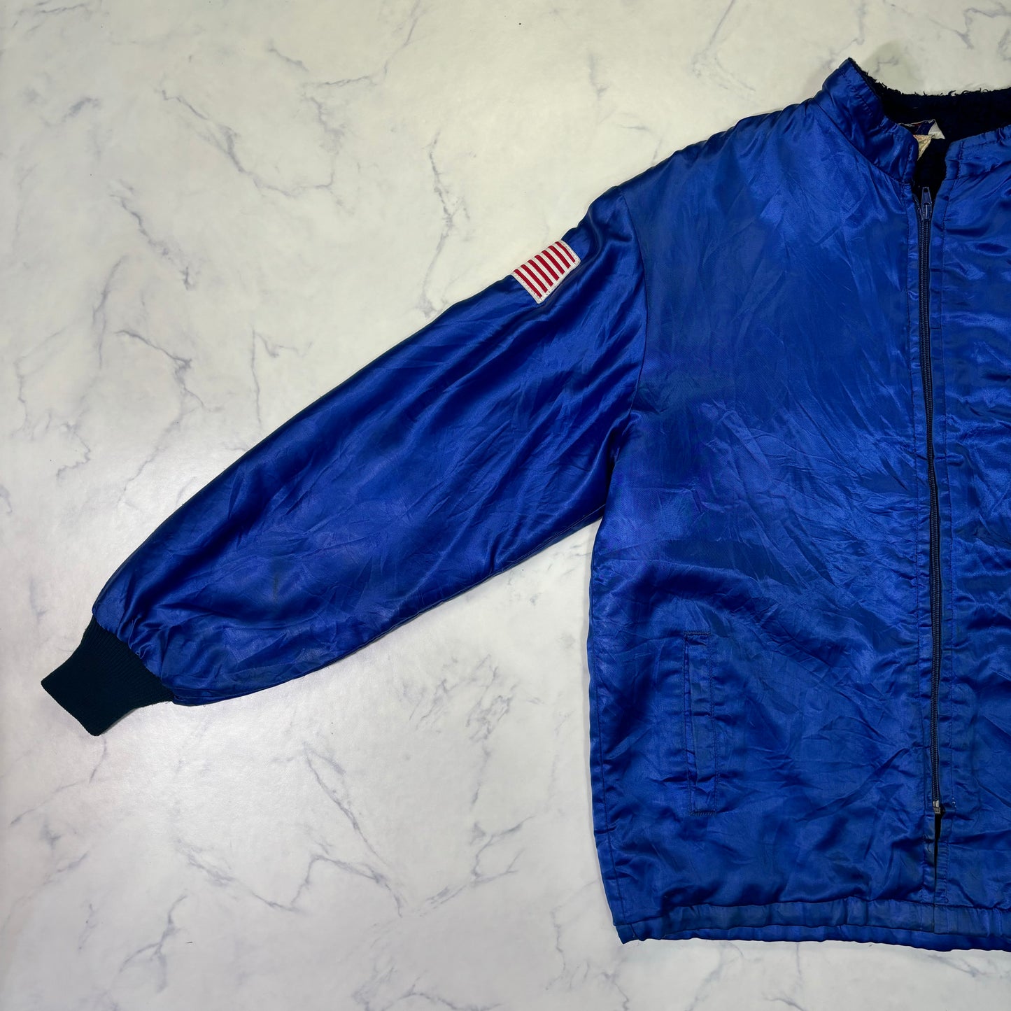 Chevrolet Racing Nylon Jacket Blue GM Logo 90s Vintage