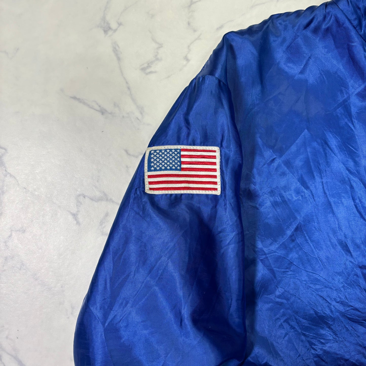 Chevrolet Racing Nylon Jacket Blue GM Logo 90s Vintage