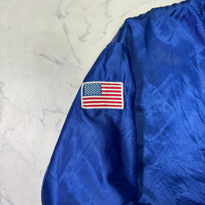 Chevrolet Racing Nylon Jacket Blue GM Logo 90s Vintage