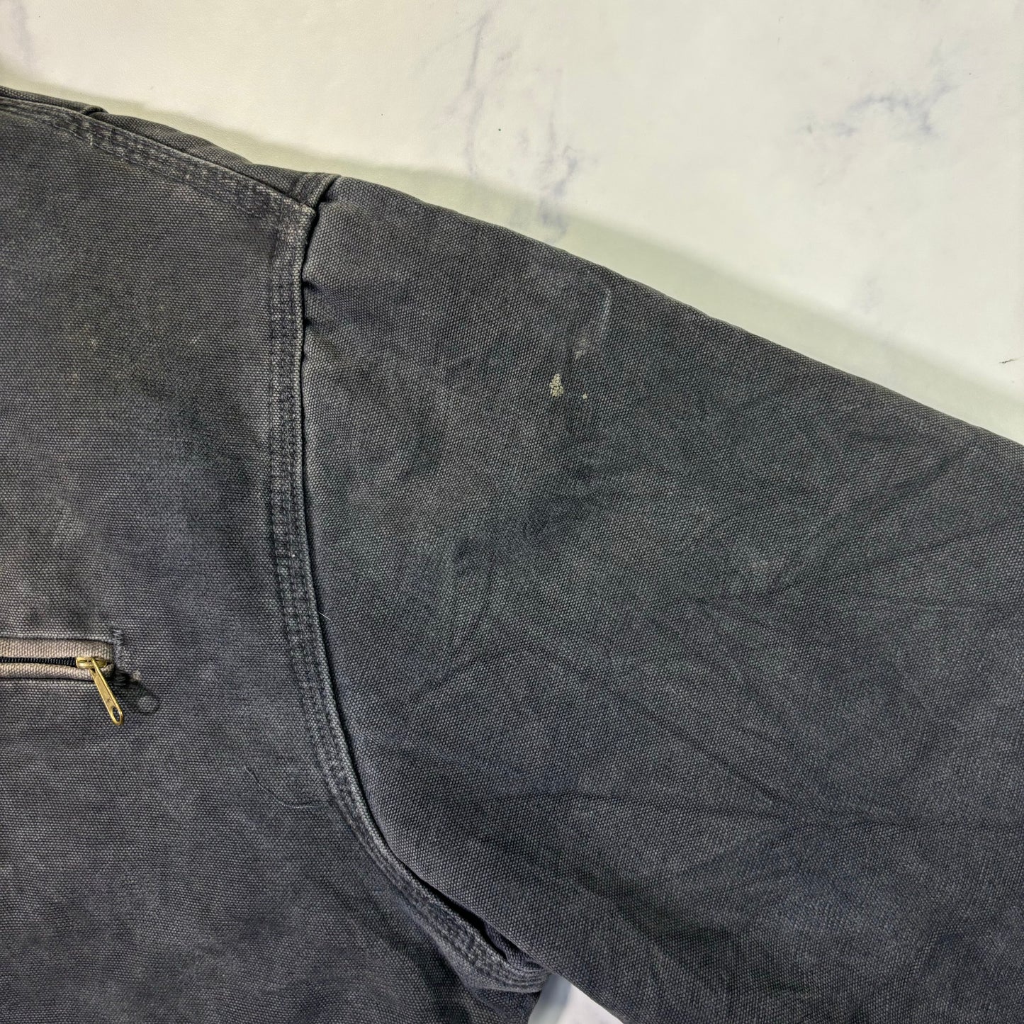 Carhartt J97 Detroit Jacket PTL Petrol Made in USA 90s Large Tall vintage