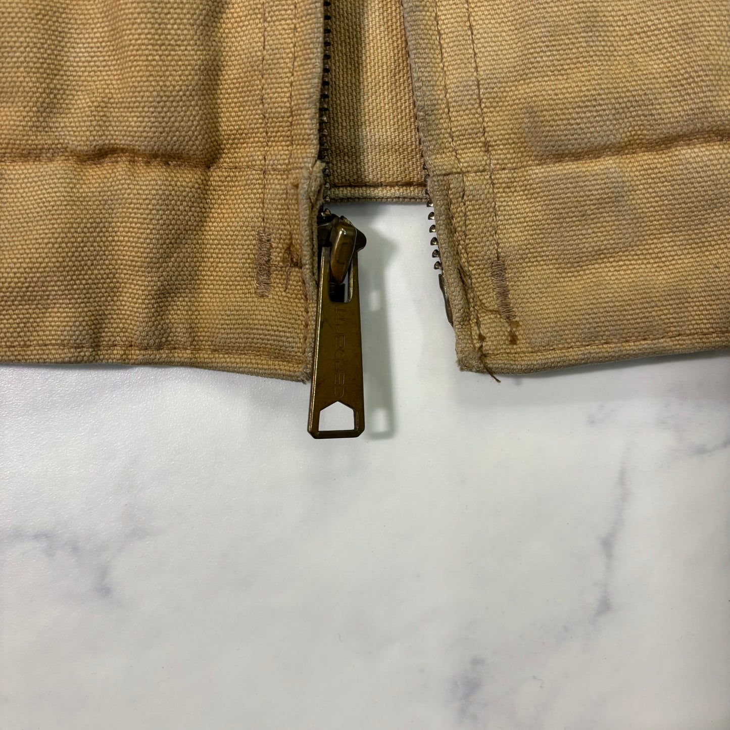 Carhartt J01 Detroit Jacket Brown Made in USA 90s Size 44 vintage
