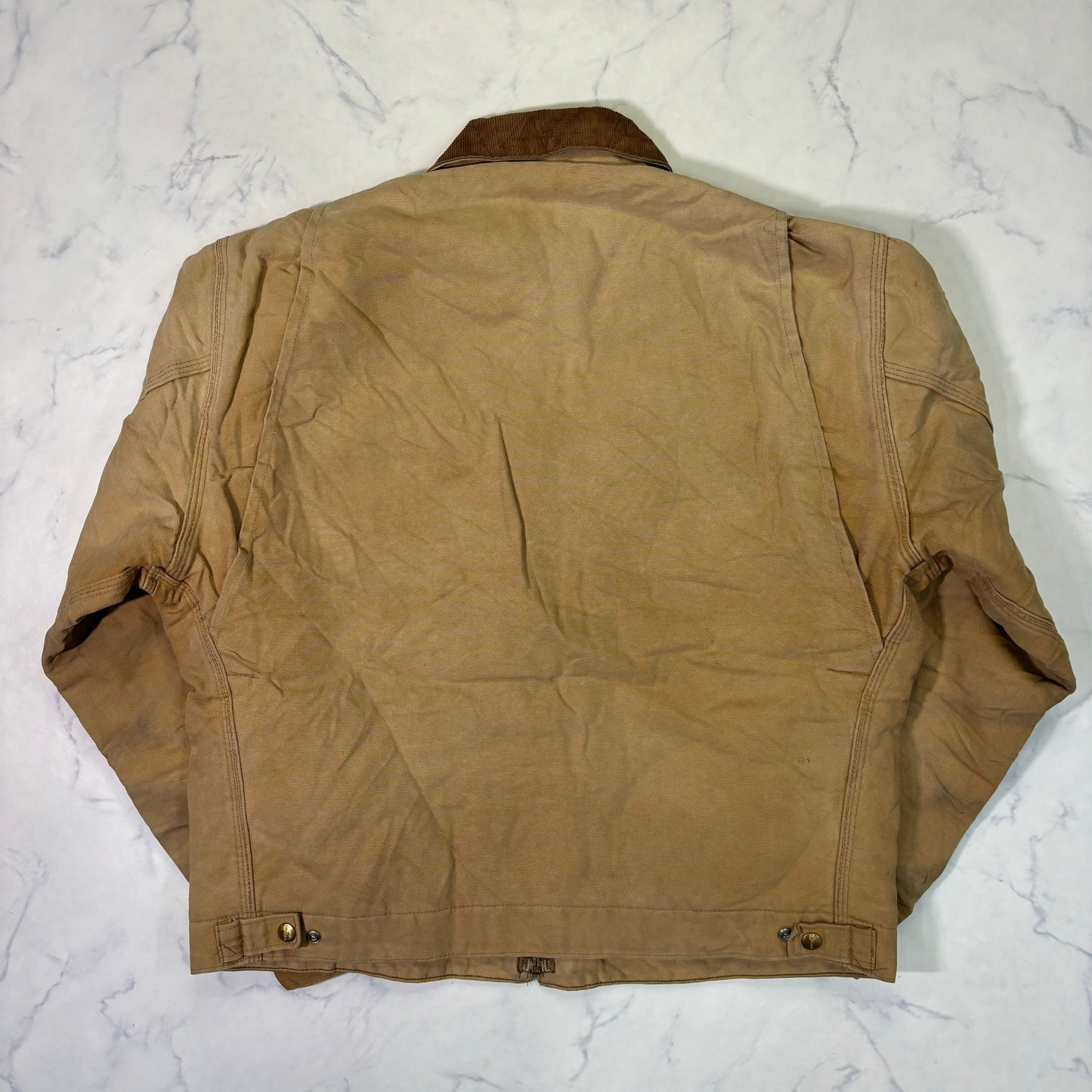 Carhartt J01 Detroit Jacket Brown Made in USA 90s Size 44 vintage