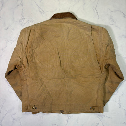 Carhartt J01 Detroit Jacket Brown Made in USA 90s Size 44 vintage