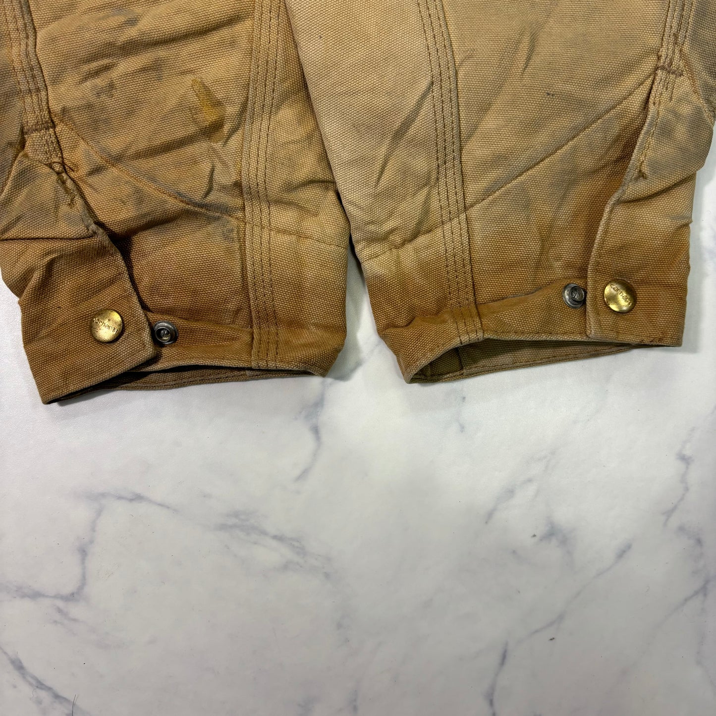 Carhartt J01 Detroit Jacket Brown Made in USA 90s Size 44 vintage