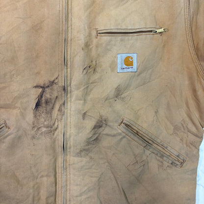Carhartt J01 Detroit Jacket Brown Made in USA 90s Size 44 vintage