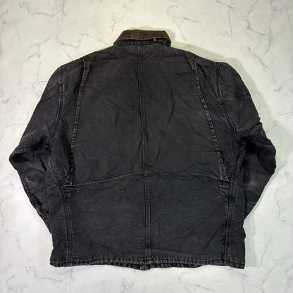 Carhartt Chore Coat Blanket Lined Duck Jacket 90s Black vintage