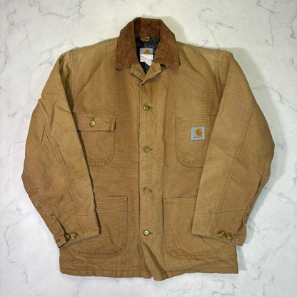 Carhartt Chore Coat Blanket Lined Duck Jacket 90s Brown vintage