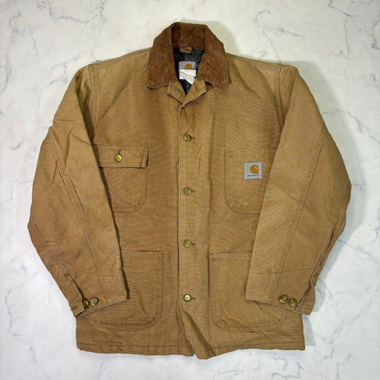 Carhartt Chore Coat Blanket Lined Duck Jacket 90s Brown vintage