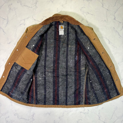 Carhartt Chore Coat Blanket Lined Duck Jacket 90s Brown vintage