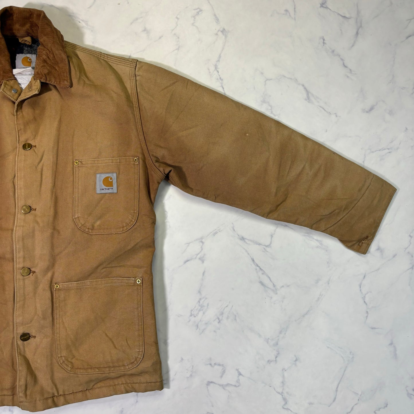 Carhartt Chore Coat Blanket Lined Duck Jacket 90s Brown vintage