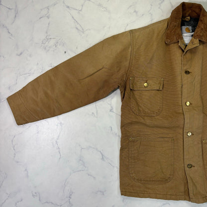 Carhartt Chore Coat Blanket Lined Duck Jacket 90s Brown vintage