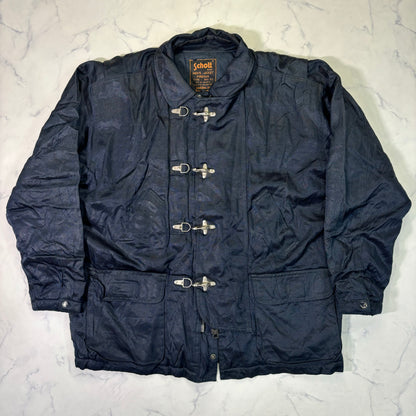 Schott NYC Fireman Toggle Jacket 90s Navy vintage