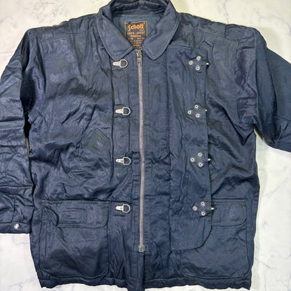 Schott NYC Fireman Toggle Jacket 90s Navy vintage