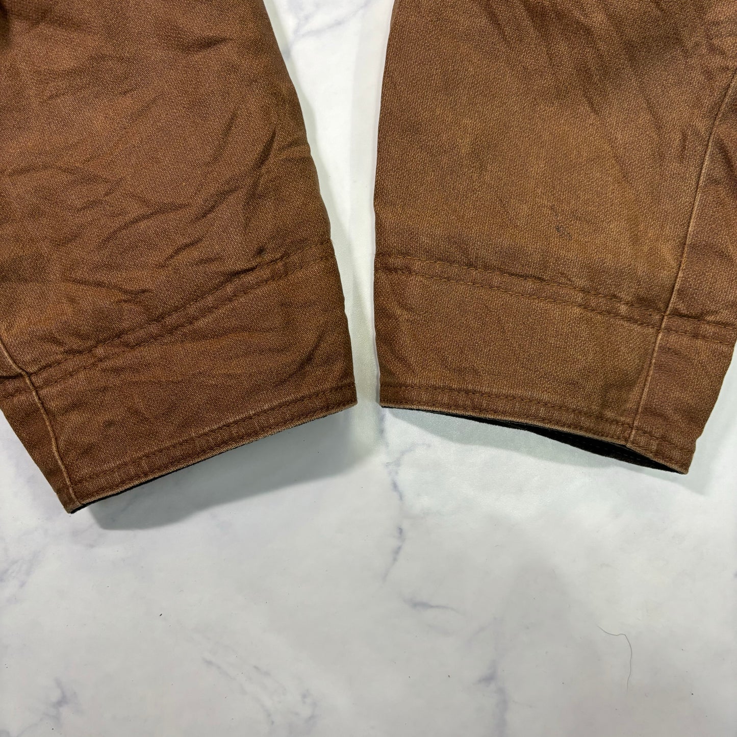 Marlboro Classics Canvas Work Jacket 90s Leather Collar Small Vintage