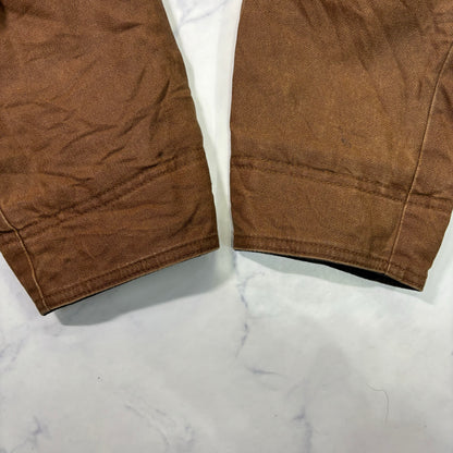 Marlboro Classics Canvas Work Jacket 90s Leather Collar Small Vintage