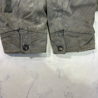 Marlboro Classics Canvas Work Jacket 90s Leather Collar XL Vintage