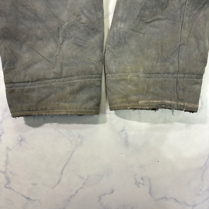 Marlboro Classics Canvas Work Jacket 90s Leather Collar XL Vintage