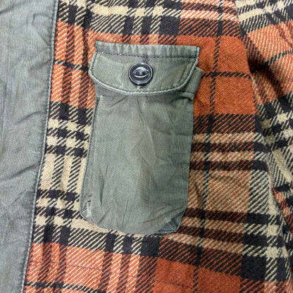 Marlboro Classics Canvas Work Jacket 90s Leather Collar XL Vintage