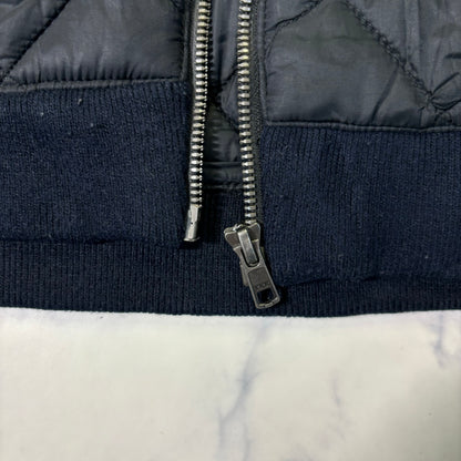 L.L.Bean Quilted Bomber Jacket Black L