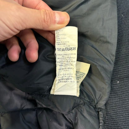 L.L.Bean Quilted Bomber Jacket Black L