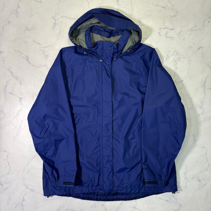 L.L.Bean Hooded Waterproof Shell Jacket Blue XL