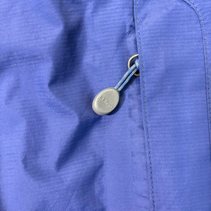 L.L.Bean Hooded Waterproof Shell Jacket Blue XL