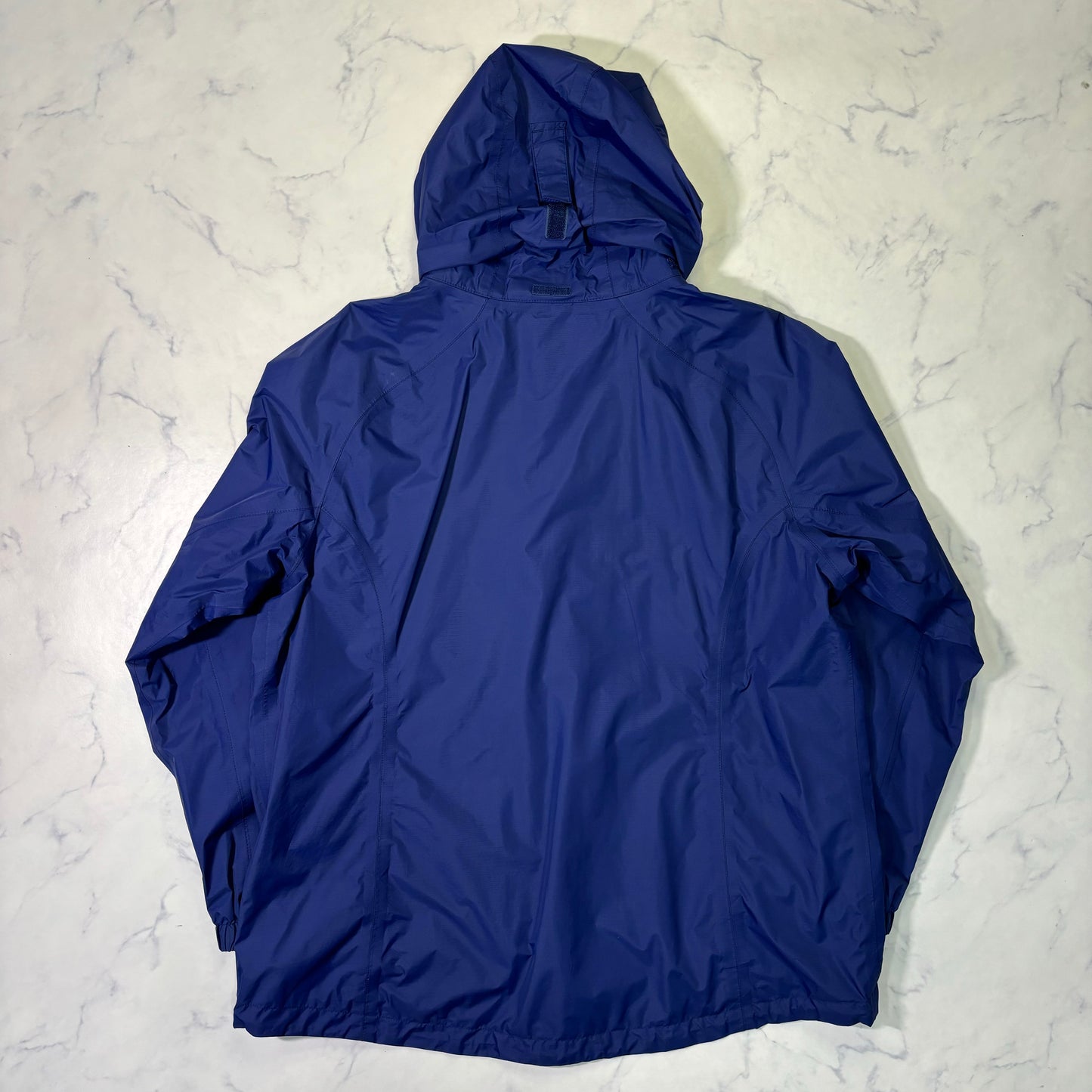 L.L.Bean Hooded Waterproof Shell Jacket Blue XL
