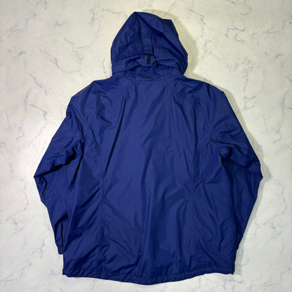 L.L.Bean Hooded Waterproof Shell Jacket Blue XL