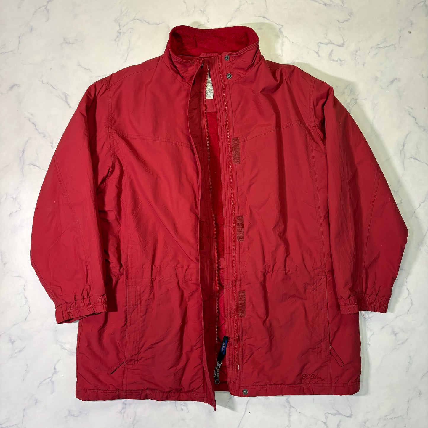 L.L.Bean Insulated Field Coat Red Women's XL 90s