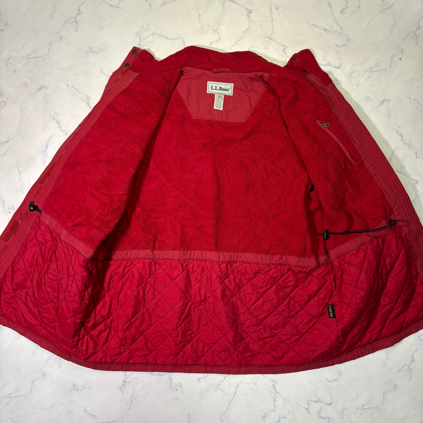 L.L.Bean Insulated Field Coat Red Women's XL 90s