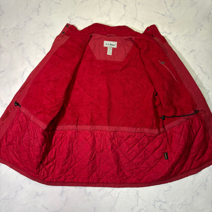 L.L.Bean Insulated Field Coat Red Women's XL 90s