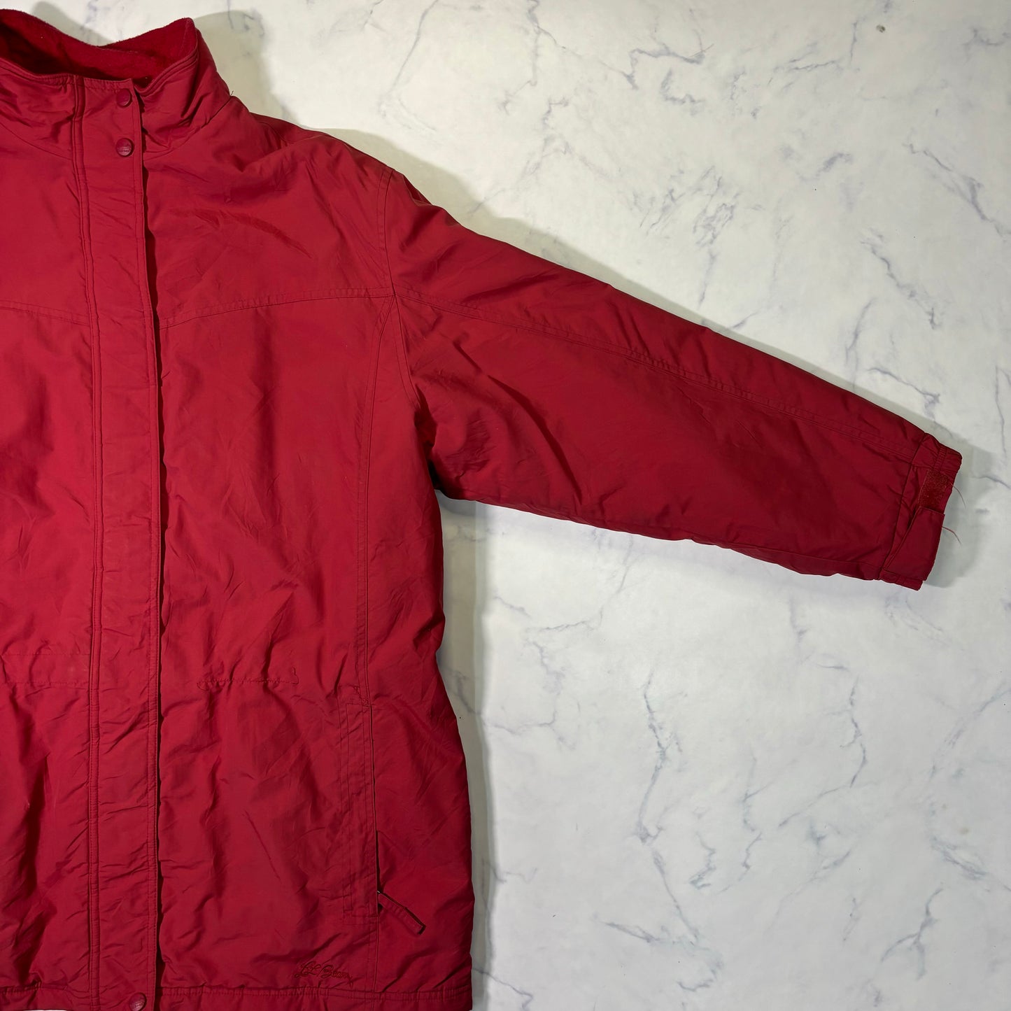 L.L.Bean Insulated Field Coat Red Women's XL 90s